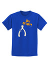 Oh Snap Wishbone - Thanksgiving Childrens Dark T-Shirt-Childrens T-Shirt-TooLoud-Royal-Blue-X-Small-Davson Sales