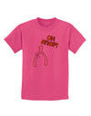 Oh Snap Wishbone - Thanksgiving Childrens T-Shirt-Childrens T-Shirt-TooLoud-Sangria-X-Small-Davson Sales