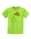 Oh Snap Wishbone - Thanksgiving Childrens T-Shirt-Childrens T-Shirt-TooLoud-Lime-Green-X-Small-Davson Sales