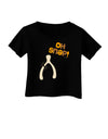 Oh Snap Wishbone - Thanksgiving Infant T-Shirt Dark-Infant T-Shirt-TooLoud-Black-06-Months-Davson Sales