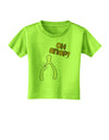 Oh Snap Wishbone - Thanksgiving Toddler T-Shirt-Toddler T-Shirt-TooLoud-Lime-Green-2T-Davson Sales