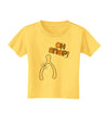 Oh Snap Wishbone - Thanksgiving Toddler T-Shirt-Toddler T-Shirt-TooLoud-Yellow-2T-Davson Sales