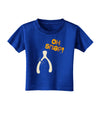 Oh Snap Wishbone - Thanksgiving Toddler T-Shirt Dark-Toddler T-Shirt-TooLoud-Red-2T-Davson Sales