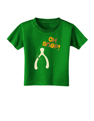 Oh Snap Wishbone - Thanksgiving Toddler T-Shirt Dark-Toddler T-Shirt-TooLoud-Royal-Blue-2T-Davson Sales