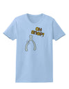 Oh Snap Wishbone - Thanksgiving Womens T-Shirt-Womens T-Shirt-TooLoud-Light-Blue-X-Small-Davson Sales