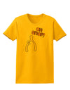 Oh Snap Wishbone - Thanksgiving Womens T-Shirt-Womens T-Shirt-TooLoud-Gold-X-Small-Davson Sales