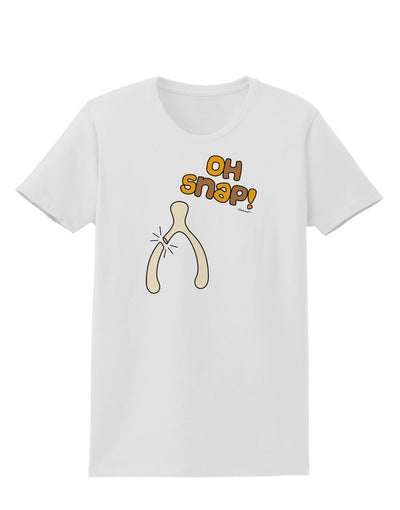 Oh Snap Wishbone - Thanksgiving Womens T-Shirt-Womens T-Shirt-TooLoud-White-X-Small-Davson Sales