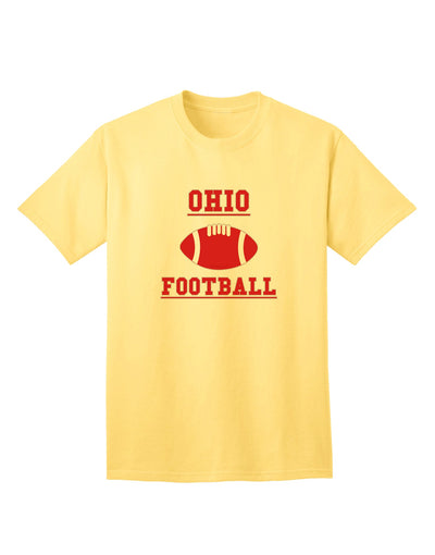 Ohio Football Adult T-Shirt - A Must-Have for Football Enthusiasts by TooLoud-Mens T-shirts-TooLoud-Yellow-Small-Davson Sales