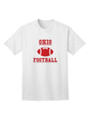 Ohio Football Adult T-Shirt - A Must-Have for Football Enthusiasts by TooLoud-Mens T-shirts-TooLoud-White-Small-Davson Sales