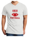 Ohio Football Adult V-Neck T-shirt by TooLoud-Mens V-Neck T-Shirt-TooLoud-White-Small-Davson Sales