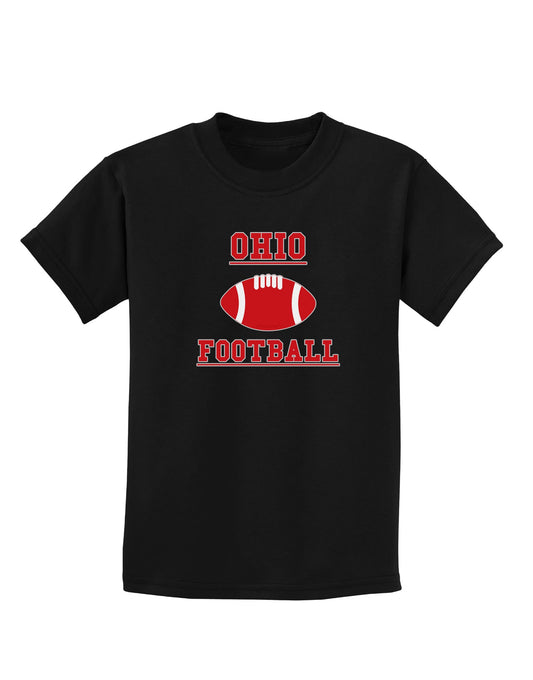 Ohio Football Childrens Dark T-Shirt by TooLoud-Childrens T-Shirt-TooLoud-Black-X-Small-Davson Sales