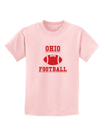 Ohio Football Childrens T-Shirt by TooLoud-TooLoud-PalePink-X-Small-Davson Sales