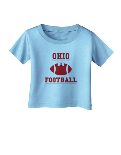 Ohio Football Infant T-Shirt by TooLoud-TooLoud-Aquatic-Blue-06-Months-Davson Sales