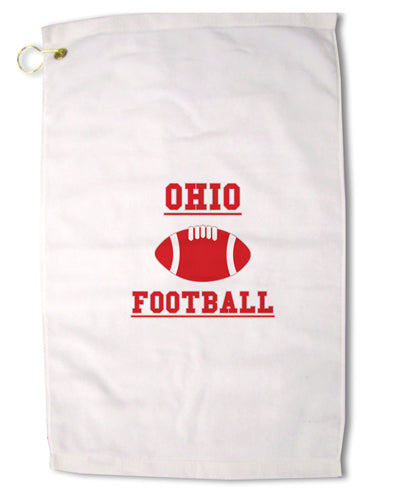 Ohio Football Premium Cotton Golf Towel - 16 x 25 inch by TooLoud-Golf Towel-TooLoud-16x25"-Davson Sales