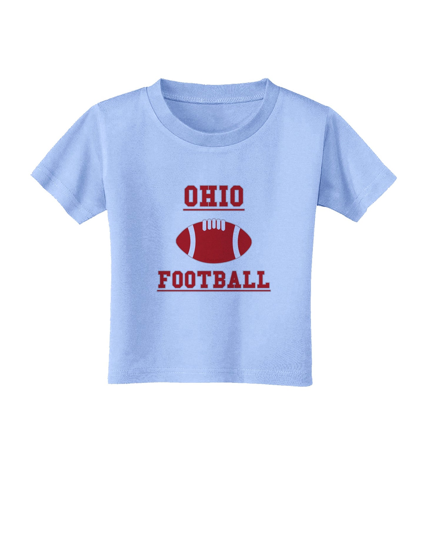 Ohio Football Toddler T-Shirt by TooLoud-Toddler T-Shirt-TooLoud-Aquatic-Blue-2T-Davson Sales