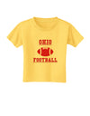 Ohio Football Toddler T-Shirt by TooLoud-Toddler T-Shirt-TooLoud-Yellow-2T-Davson Sales