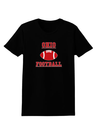 Ohio Football Womens Dark T-Shirt by TooLoud-TooLoud-Black-X-Small-Davson Sales