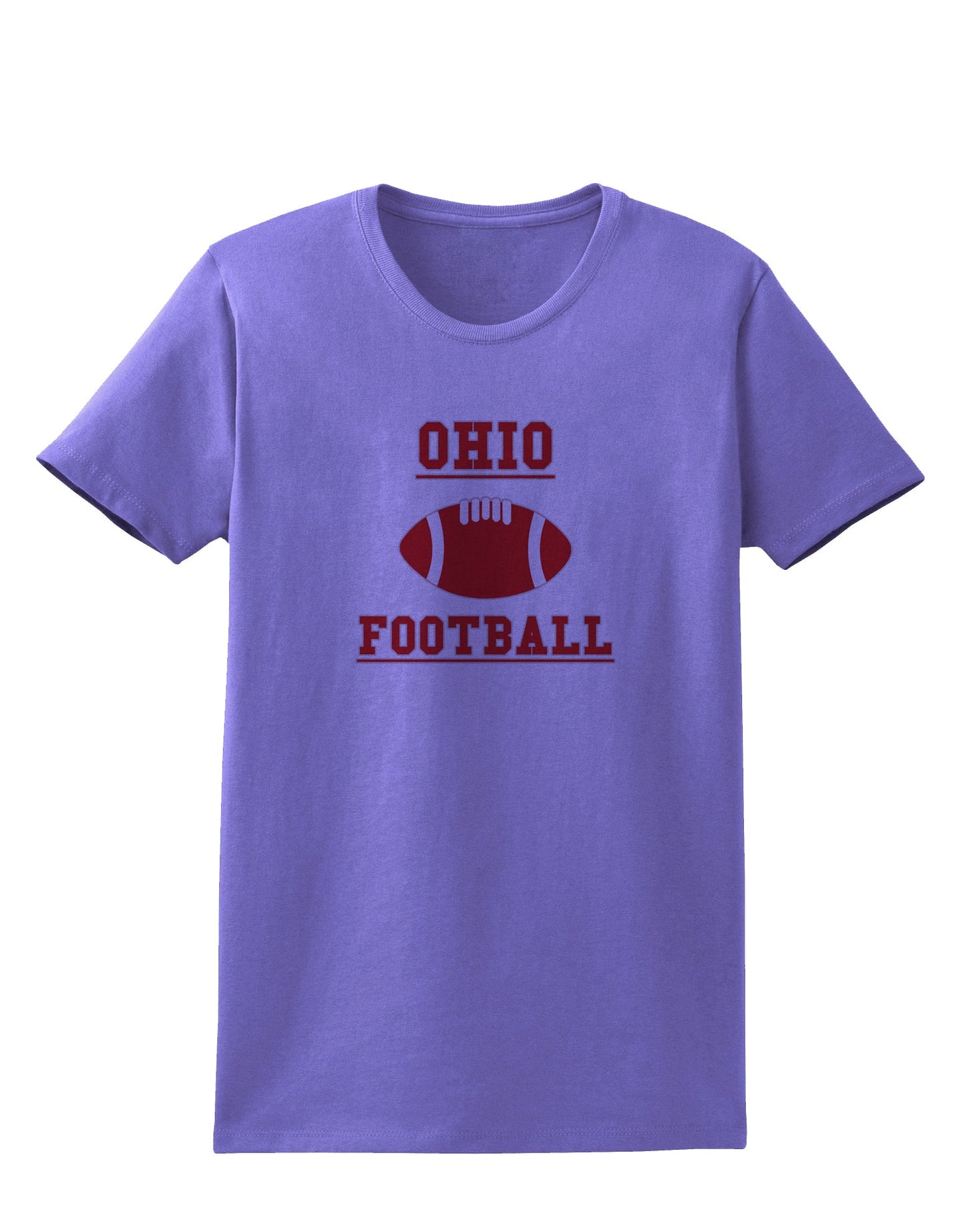 Ohio Football Womens T-Shirt by TooLoud-TooLoud-Violet-X-Small-Davson Sales