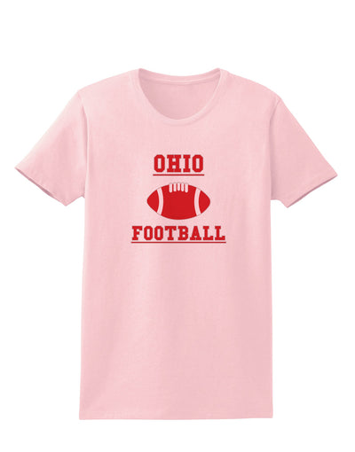Ohio Football Womens T-Shirt by TooLoud-TooLoud-PalePink-X-Small-Davson Sales