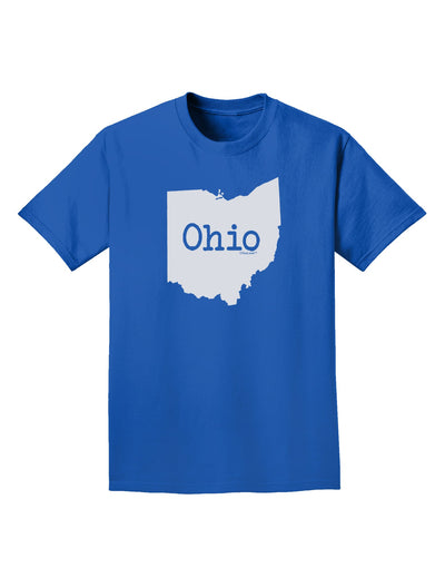 Ohio - United States Shape Adult Dark T-Shirt by TooLoud-Mens T-Shirt-TooLoud-Royal-Blue-Small-Davson Sales