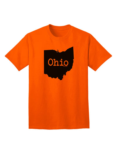 Ohio - United States Shape Adult T-Shirt by TooLoud: A Stylish Representation of Ohio's State Pride-Mens T-shirts-TooLoud-Orange-Small-Davson Sales