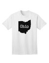 Ohio - United States Shape Adult T-Shirt by TooLoud: A Stylish Representation of Ohio's State Pride-Mens T-shirts-TooLoud-White-Small-Davson Sales