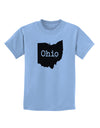 Ohio - United States Shape Childrens T-Shirt by TooLoud-Childrens T-Shirt-TooLoud-Light-Blue-X-Small-Davson Sales