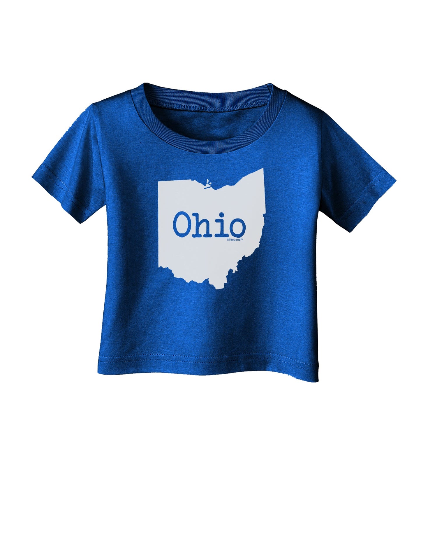Ohio - United States Shape Infant T-Shirt Dark by TooLoud-Infant T-Shirt-TooLoud-Royal-Blue-06-Months-Davson Sales