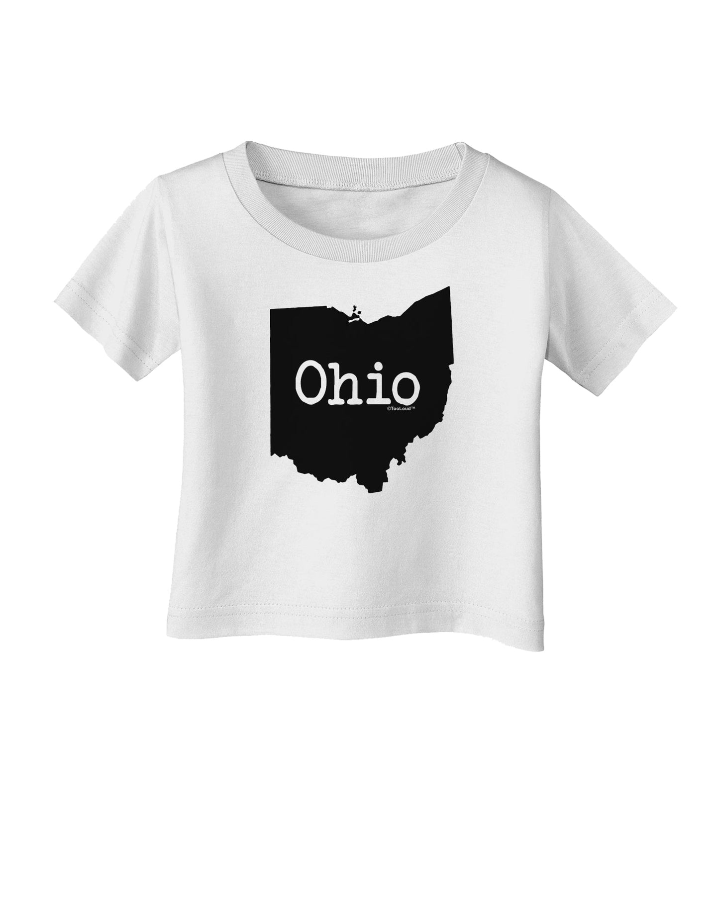 Ohio - United States Shape Infant T-Shirt by TooLoud-Infant T-Shirt-TooLoud-White-06-Months-Davson Sales