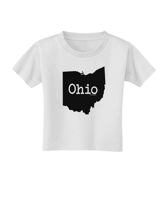 Ohio - United States Shape Toddler T-Shirt by TooLoud-Toddler T-Shirt-TooLoud-White-2T-Davson Sales