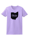 Ohio - United States Shape Womens T-Shirt by TooLoud-Womens T-Shirt-TooLoud-Lavender-X-Small-Davson Sales