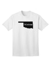 Oklahoma - United States Shape Adult T-Shirt: A Stylish Addition to Your Wardrobe by TooLoud-Mens T-shirts-TooLoud-White-Small-Davson Sales