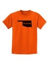 Oklahoma - United States Shape Childrens T-Shirt by TooLoud-Childrens T-Shirt-TooLoud-Orange-X-Small-Davson Sales