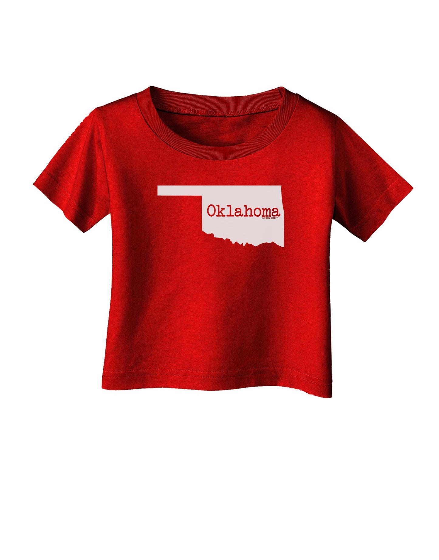 Oklahoma - United States Shape Infant T-Shirt Dark by TooLoud-Infant T-Shirt-TooLoud-Red-06-Months-Davson Sales