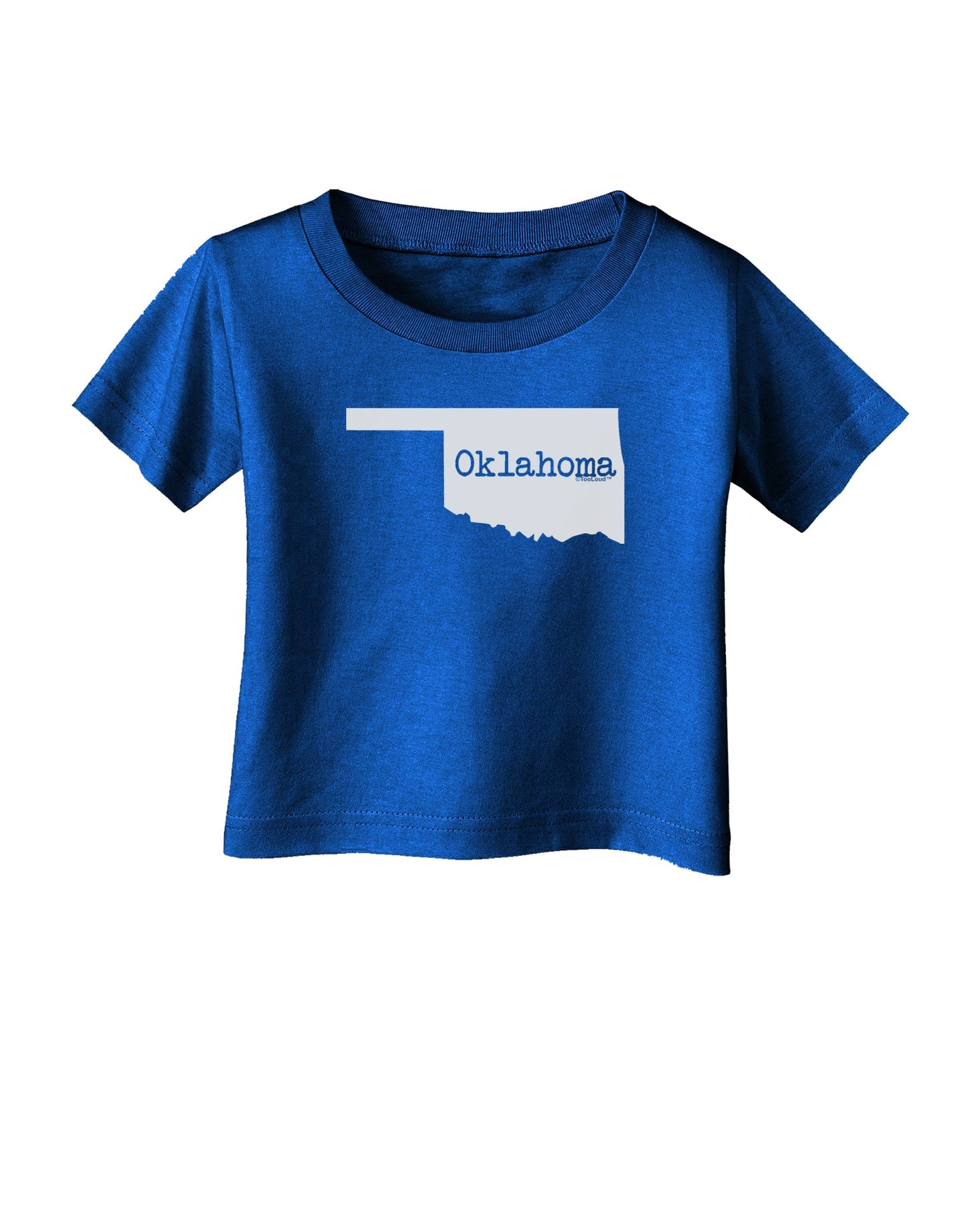 Oklahoma - United States Shape Infant T-Shirt Dark by TooLoud-Infant T-Shirt-TooLoud-Royal-Blue-06-Months-Davson Sales