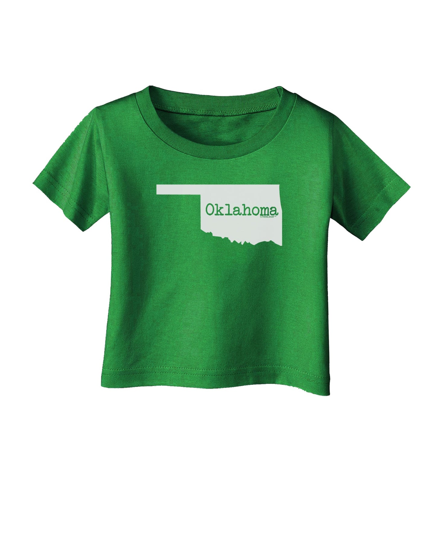 Oklahoma - United States Shape Infant T-Shirt Dark by TooLoud-Infant T-Shirt-TooLoud-Clover-Green-06-Months-Davson Sales