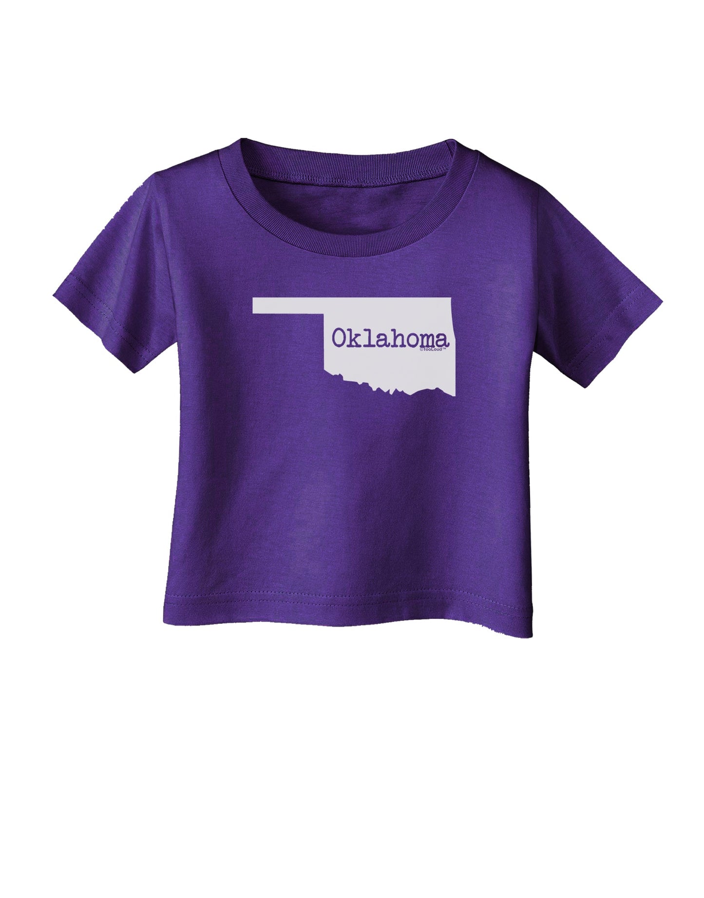 Oklahoma - United States Shape Infant T-Shirt Dark by TooLoud-Infant T-Shirt-TooLoud-Purple-06-Months-Davson Sales