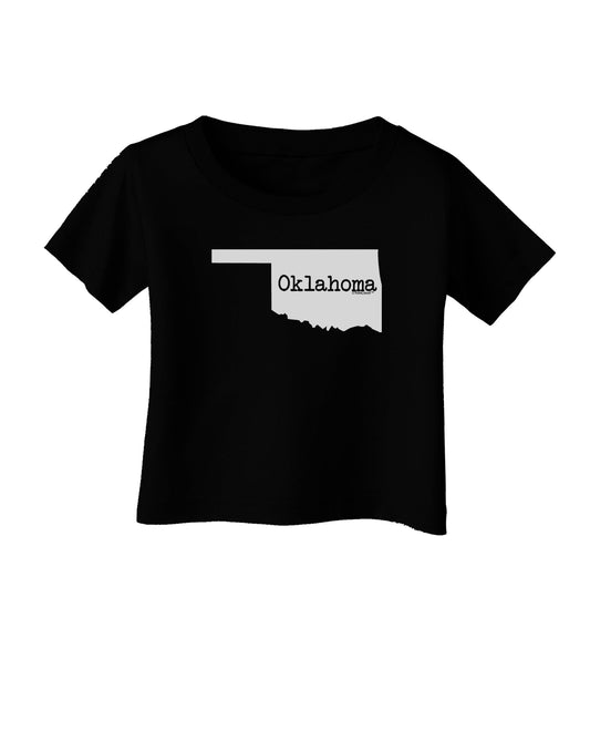 Oklahoma - United States Shape Infant T-Shirt Dark by TooLoud-Infant T-Shirt-TooLoud-Black-06-Months-Davson Sales