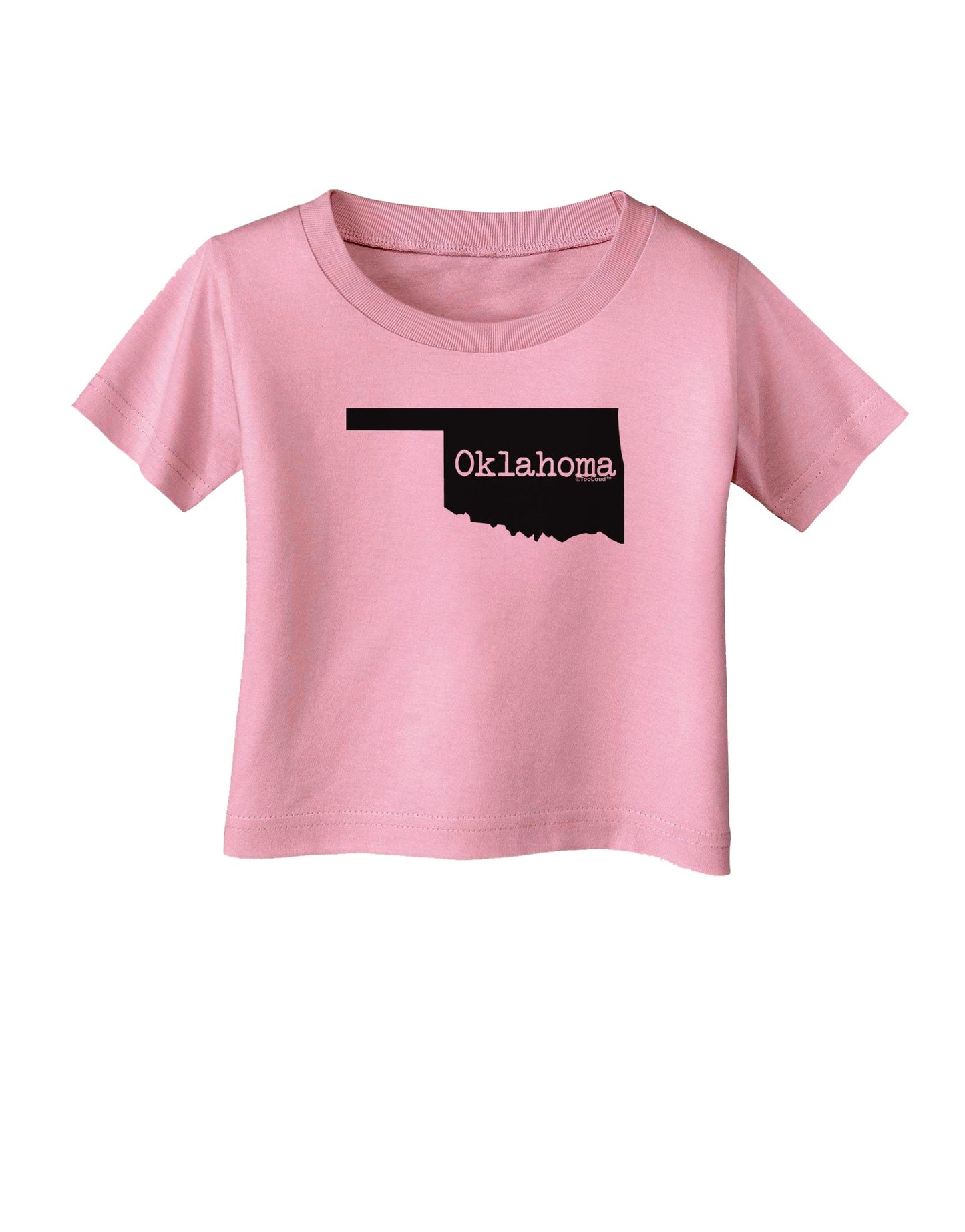 Oklahoma - United States Shape Infant T-Shirt by TooLoud-Infant T-Shirt-TooLoud-Candy-Pink-06-Months-Davson Sales