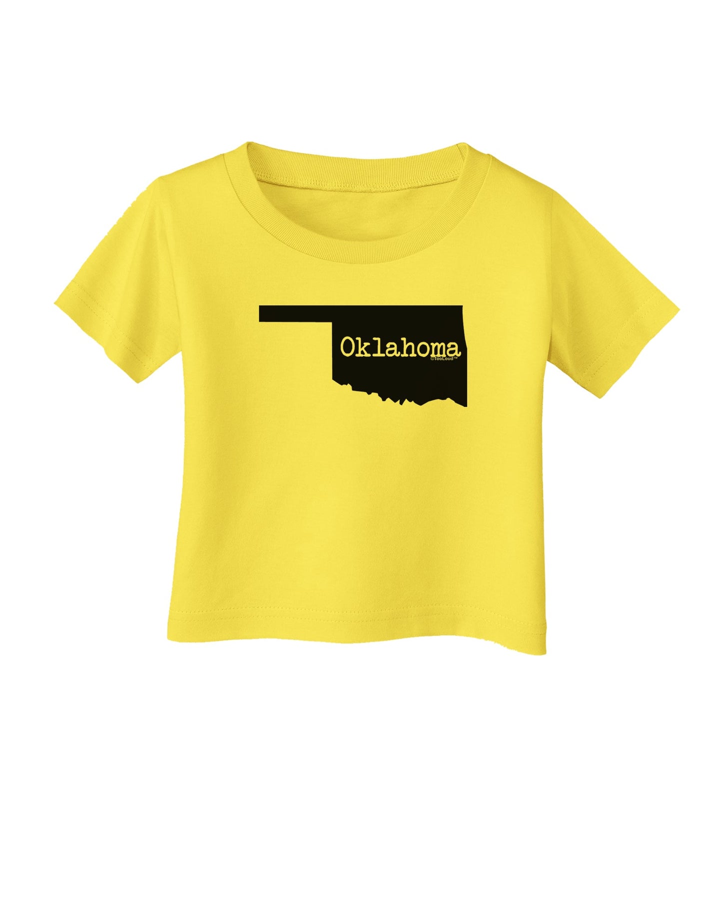 Oklahoma - United States Shape Infant T-Shirt by TooLoud-Infant T-Shirt-TooLoud-Yellow-06-Months-Davson Sales