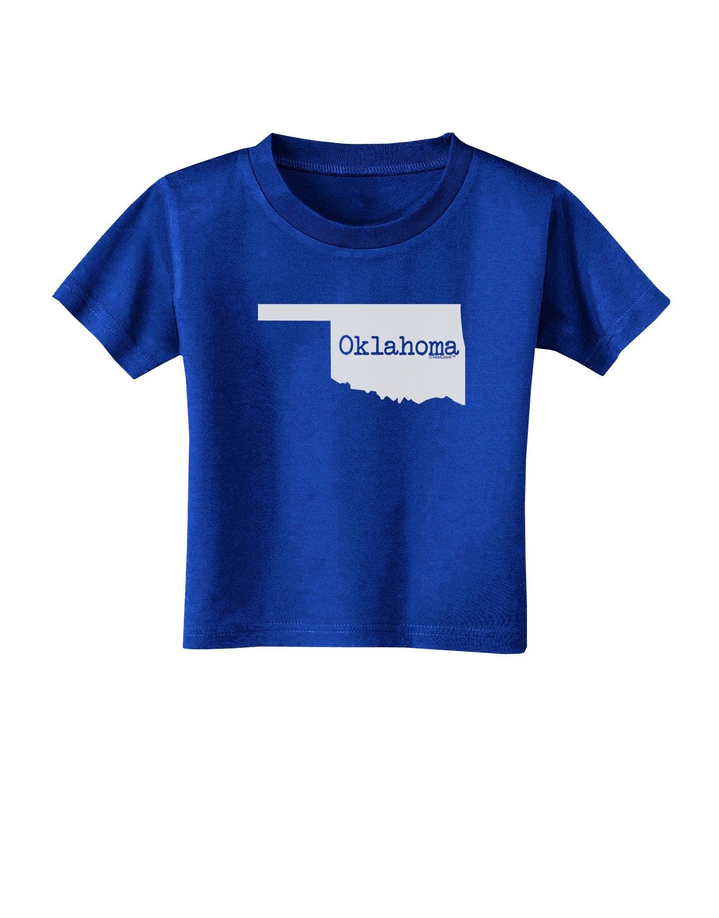 Oklahoma - United States Shape Toddler T-Shirt Dark by TooLoud-Toddler T-Shirt-TooLoud-Royal-Blue-2T-Davson Sales