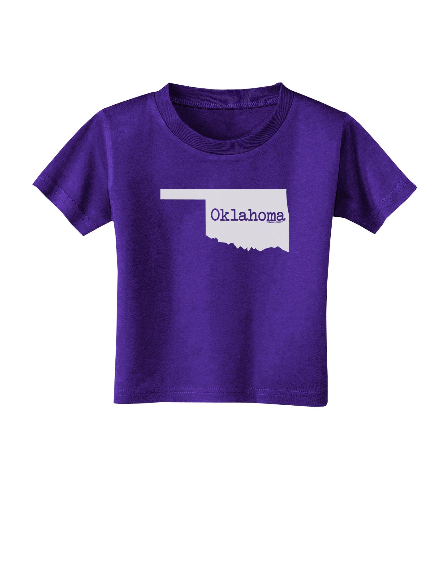 Oklahoma - United States Shape Toddler T-Shirt Dark by TooLoud-Toddler T-Shirt-TooLoud-Purple-2T-Davson Sales