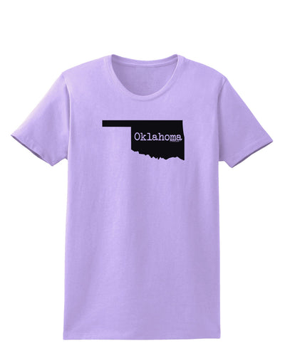 Oklahoma - United States Shape Womens T-Shirt by TooLoud-Womens T-Shirt-TooLoud-Lavender-X-Small-Davson Sales