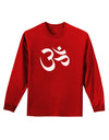 Om Symbol Adult Long Sleeve Dark T-Shirt-TooLoud-Red-Small-Davson Sales