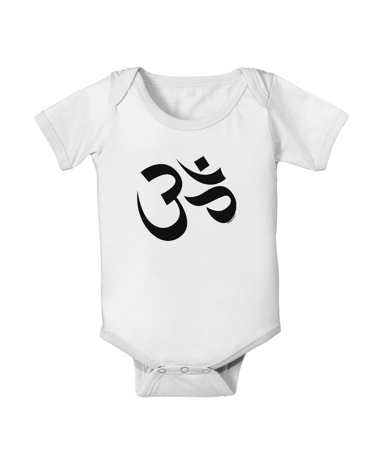 Om Symbol Baby Romper Bodysuit-Baby Romper-TooLoud-White-06-Months-Davson Sales