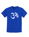 Om Symbol Childrens Dark T-Shirt-Childrens T-Shirt-TooLoud-Royal-Blue-X-Small-Davson Sales