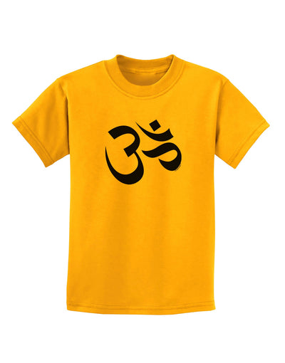 Om Symbol Childrens T-Shirt-Childrens T-Shirt-TooLoud-Gold-X-Small-Davson Sales