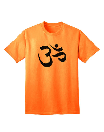 Om Symbol Premium Adult T-Shirt - Elegance Meets Comfort-Mens T-shirts-TooLoud-Neon-Orange-Small-Davson Sales