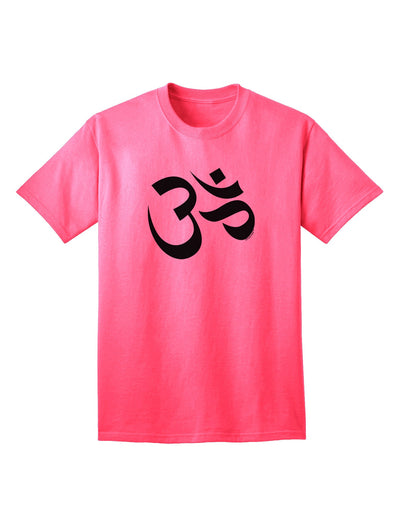 Om Symbol Premium Adult T-Shirt - Elegance Meets Comfort-Mens T-shirts-TooLoud-Neon-Pink-Small-Davson Sales