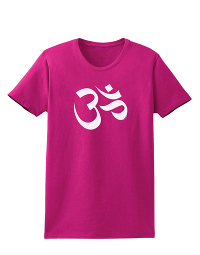 Om Symbol Womens Dark T-Shirt-TooLoud-Hot-Pink-Small-Davson Sales